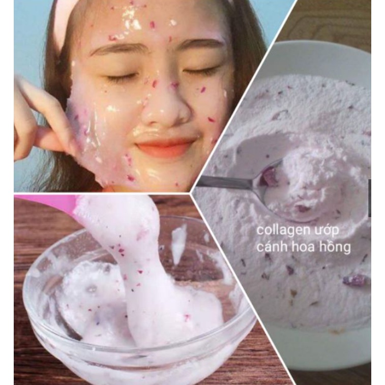Bột nạ dẻo hoa hồng handmade