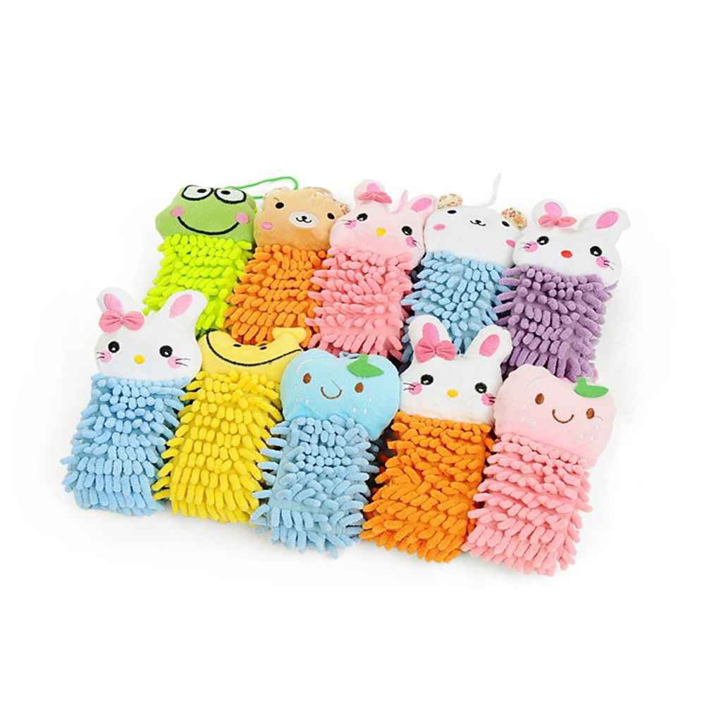 Khăn lau tay/chén dĩa cỡ 30cm kiểu dáng hoạt hình dễ thương nhiều màu sắc