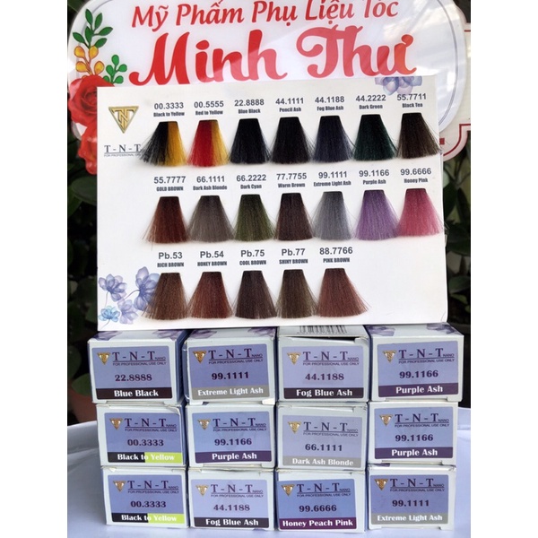 THUỐC NHUỘM TÓC CHÍNH HÃNG TNT  100 ML .