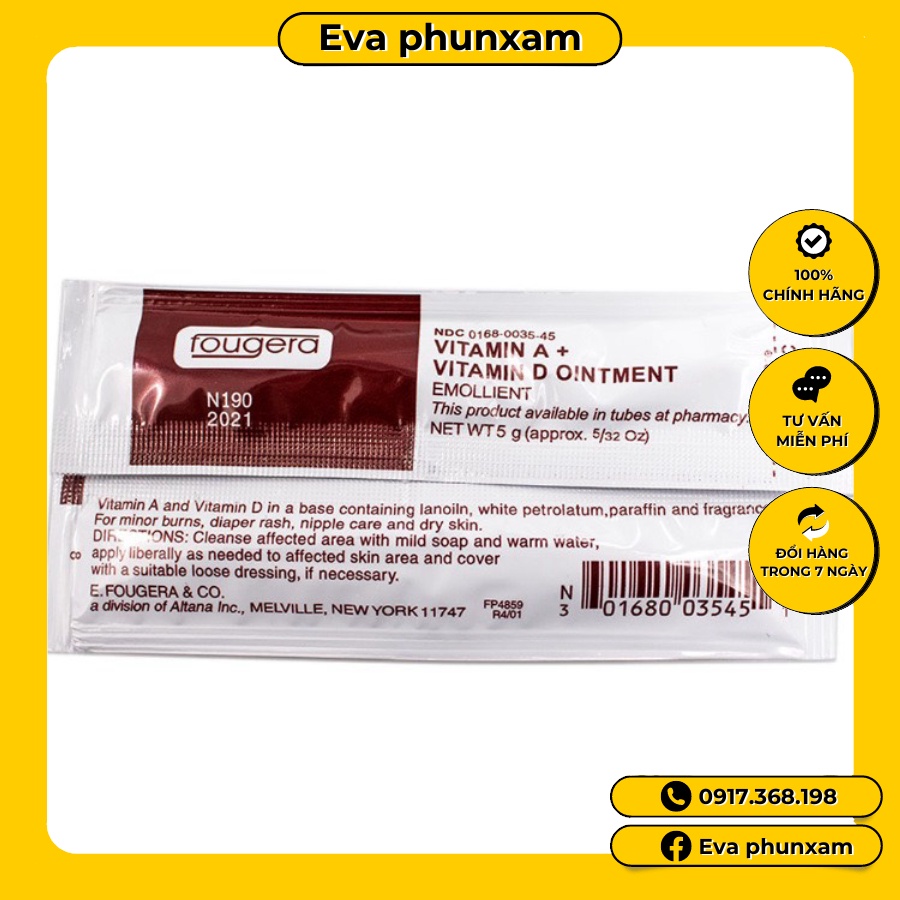 Dưỡng Vitamin AD Dưỡng Ẩm,Tái Tạo Da Sau Xăm