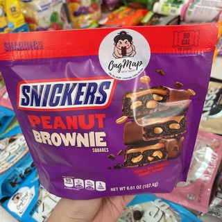 [DATE 08/2022] SOCOLA SNICKERS PEANUT BROWNIE - Gói 187g
