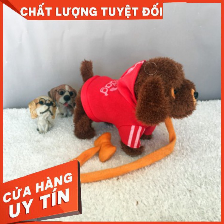 HÀNG ĐẸP- Chó bông dắt dây 💖FREESHIP💖 Chó BIẾT ĐI, BIẾT HÁT, DẮT DÂY CHO BÉ (26 bài hát)