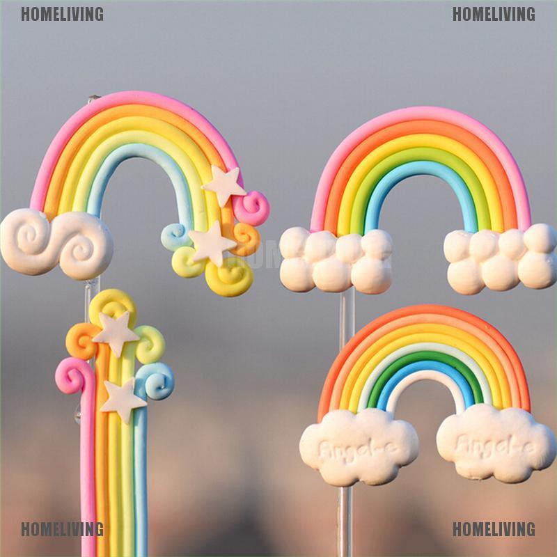Bộ 4 Tượng Cầu Vồng Mini Trang Trí Tiểu Cảnh