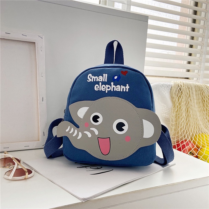 Balo MiNi Hình Voi Con 3D Cho Bé Trai, Bé Gái Đi Học Mầm Non Size 23cm