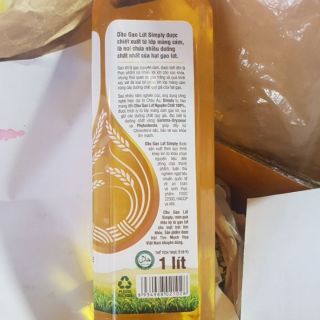 Combo 2 chai Dầu gạo lứt 1lít
