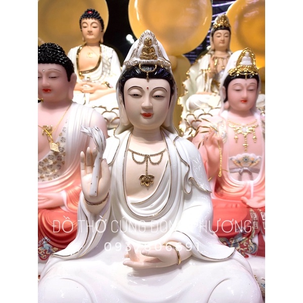 Tượng Mẹ Quan Âm Bồ Tát bằng Sứ - Tượng Phật Bà Quan Âm Thờ Cúng