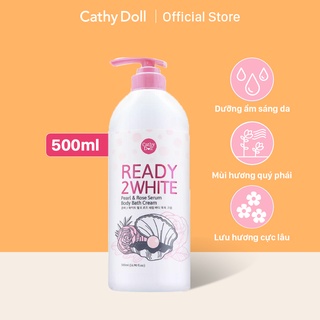 [Mã LT50 giảm 50k đơn 250k] Sữa tắm trắng da ngọc trai & hoa hồng Cathy Doll Pearl & Rose Serum Body Bath Cream 500ml