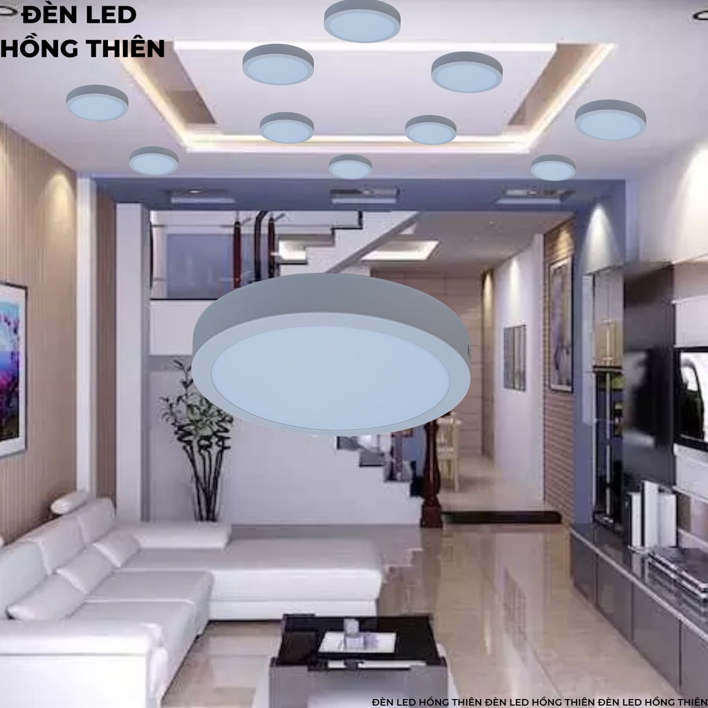 Đèn led ốp nổi tròn 6w 12w 18w 24w 1 chế độ và 3 chế độ