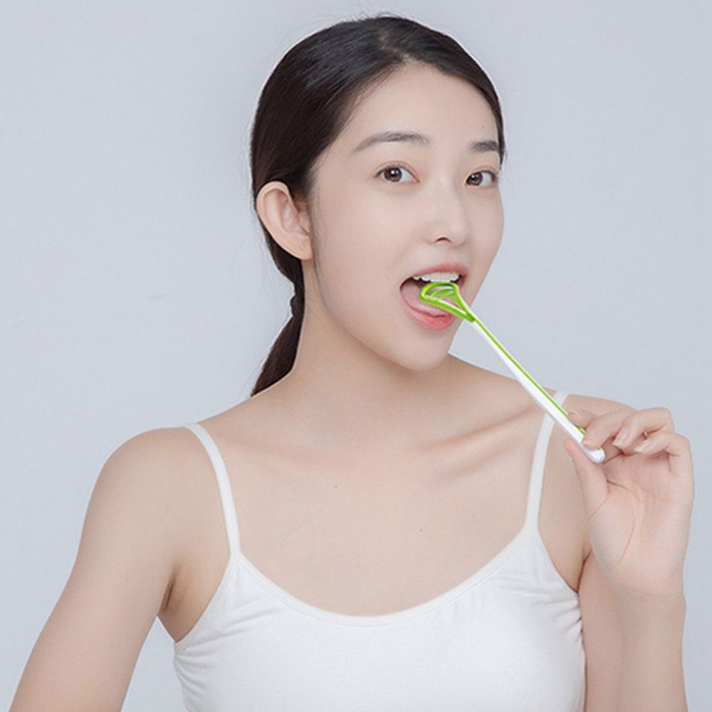 [Hàng mới về] Dụng cụ làm sạch lưỡi thoáng khí có thể tái sử dụng an toàn tiện dụng