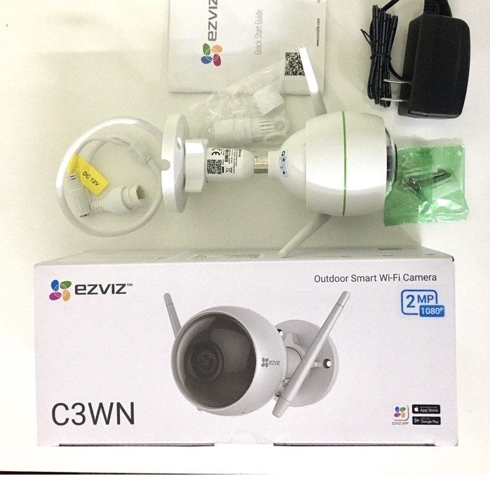 Camera Wifi EZVIZ C3WN 2mp (CS-CV310-A0-1C2WFR) Camera ngoài trời EZVIZ C3WN (HD1080P) dễ lắp đặt – Phù hợp cho gia đình