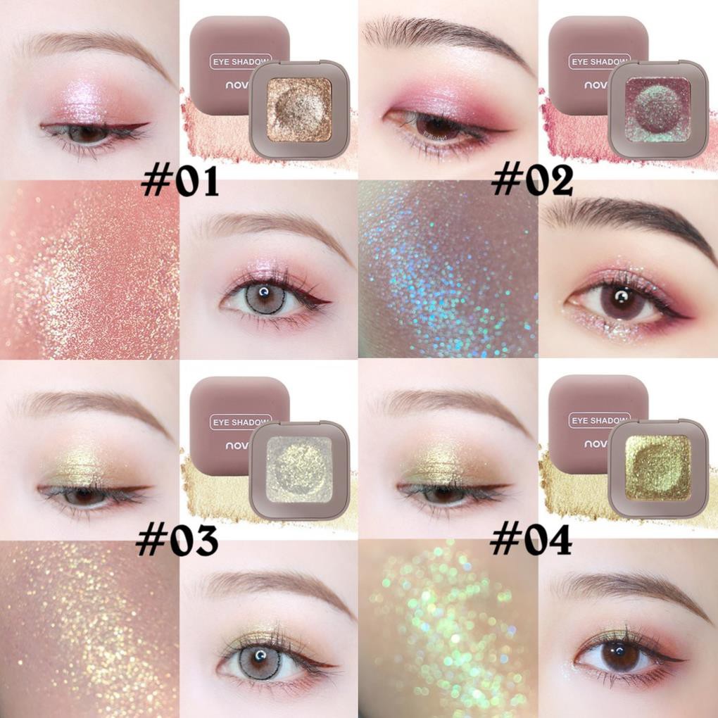 Phấn mắt nhũ lấp lánh Novo Eye Shadow Nội Địa Trung - YZ09