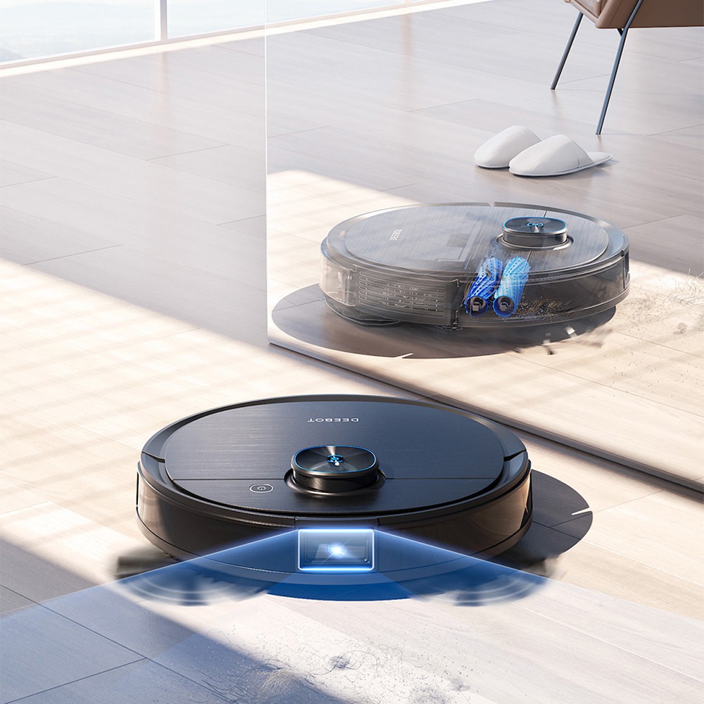 Robot hút bụi lau nhà Ecovacs Deebot T9 Aivi Plus_ Hàng Trưng Bày_- Tự xử lý rác khi vể sạc ID chính hãng Ecovacs