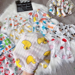 Quần đùi cotton giấy cho bé sơ sinh-11kg