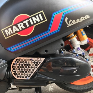 Ốp nồi côn lưới tổ ong cho Vespa máy đời iget