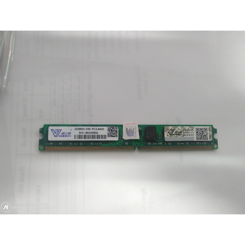 Ram PC Ddr2 2gb/800 16 Chip Hãng VASEKY