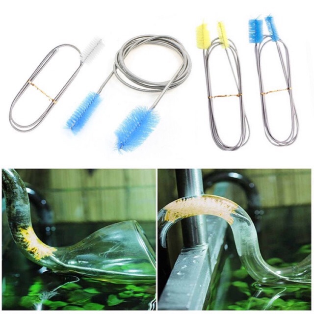 Cọ vệ sinh hồ cá 2 đầu tiện lợi - cọ vệ sinh dây ống in out hồ thuỷ sinh