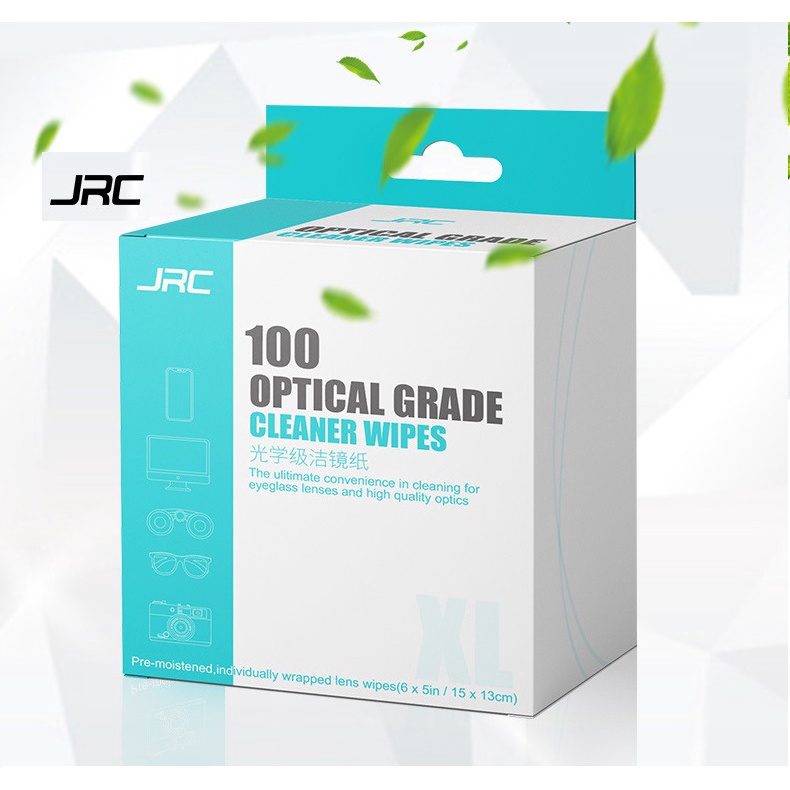 Hộp khăn giấy JRC combo 100 miếng  lau sạch nhờn vân tay bụi bẩn trên mắt kính điện thoại