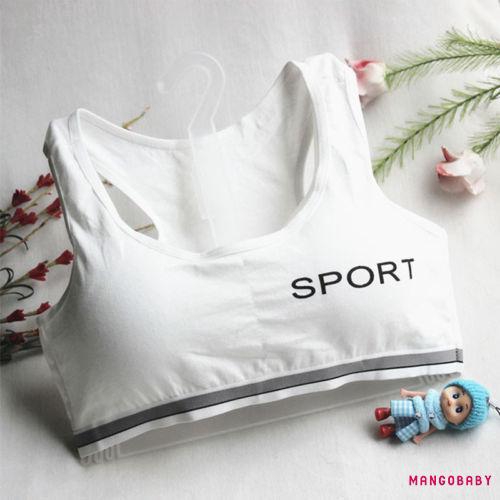 ♬MG♪-Comfort Padded Girls Crop Top Kids Sport Bra Underwear