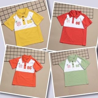 Áo thun bé trai cổ bẻ size đại cồ từ 28kg-45kg chất cotton 4 chiều đẹp, mềm, mịn, mát