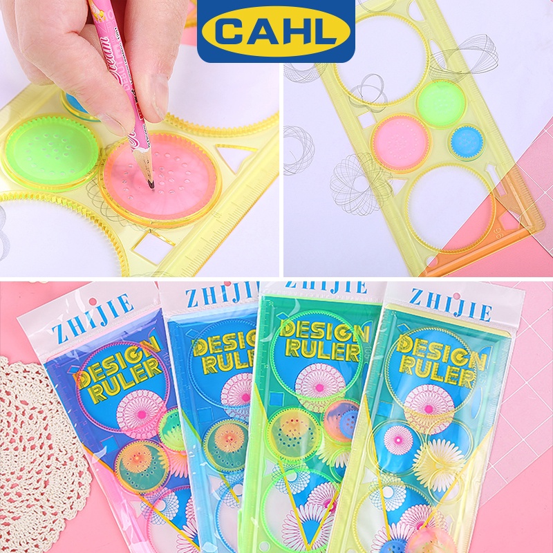 Bộ Thước Vẽ Ma Thuật Hình Bông Hoa Xinh Xắn Cho Bé