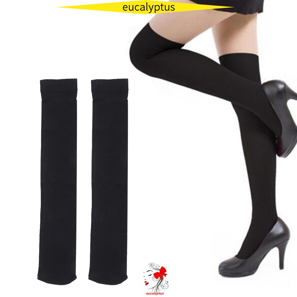 Vớ Cao Qua Gối Chất Lượng Cao Co Giãn Màu Sắc Quyến Rũ Thời Trang Cho Nữ