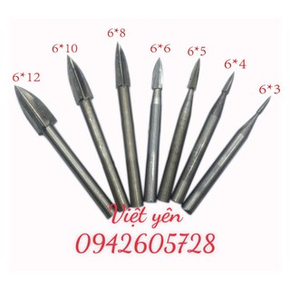 Mũi khoan mài khắc gỗ , mũi điêu khắc gỗ , mũi mài sáo , mũi tạo lũa