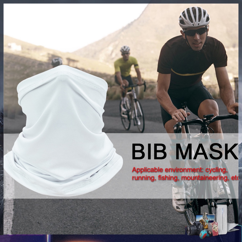 Khăn ống che mặt chống nắng màu trơn phong cách thể thao