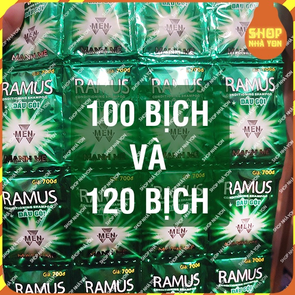 120 bịch dầu gội đầu nam Ramus Men hương thơm tinh dầu nước hoa Ramano Classic nam tính