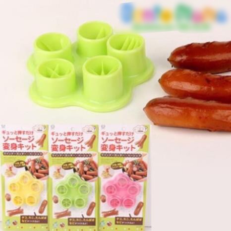 Khuôn tạo hình xúc xích trang trí bento - Cao cấp