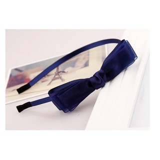 Bờm nơ cài tóc handmade chất liệu voan mỏng BN52 (Song An Eco)