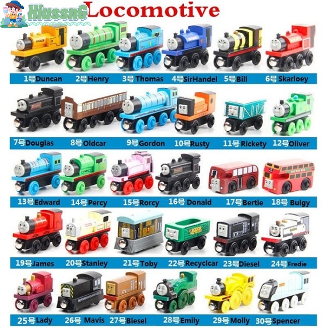 Mô Hình Xe Lửa Thomas And Friends Bằng Hợp Kim Gỗ Có Nam Châm