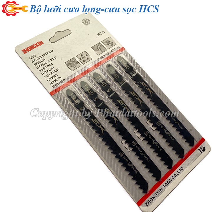 Bộ 5 lưỡi cưa sọc-cưa lọng T144D HCS