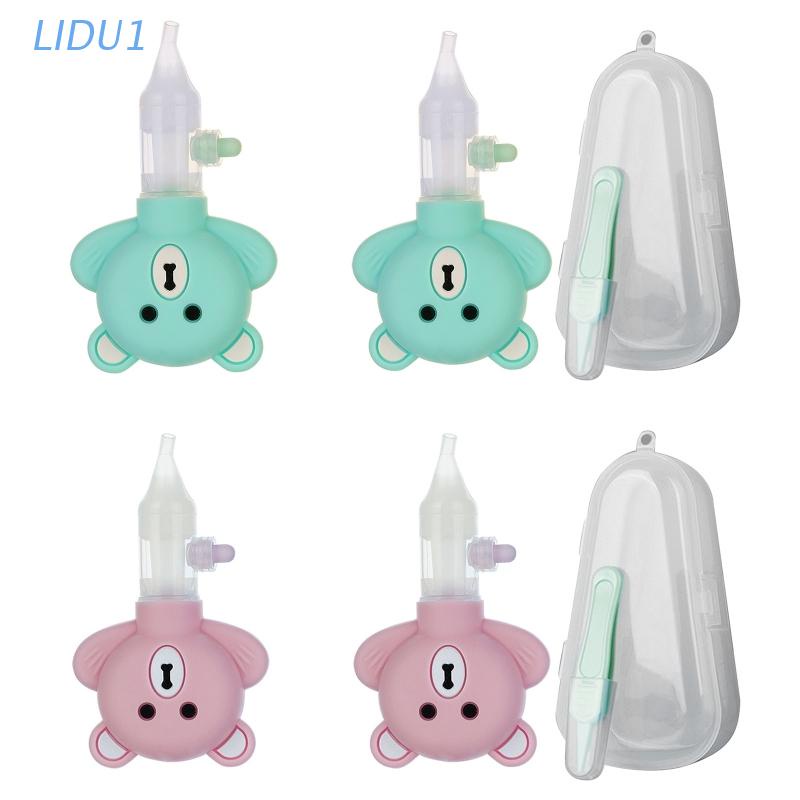 Bộ dụng cụ làm sạch mũi bằng silicon hình gấu hoạt hình an toàn cho bé sơ sinh (có bán lẻ)