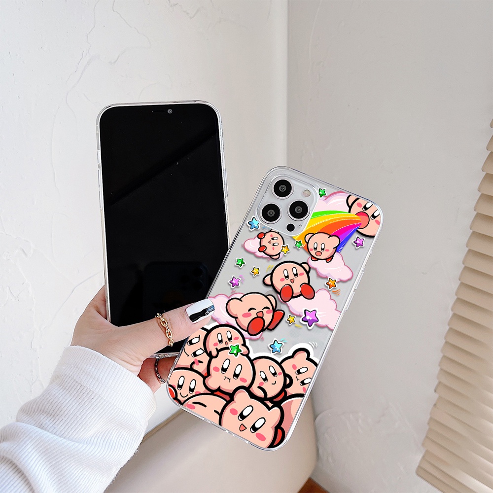 Ốp Điện Thoại Tpu Dẻo Họa Tiết Game of Kirby Cho iPhone 11 12 13 pro max XS X XR XSMax 7 8 6 6s plus 5 4 SE 2020