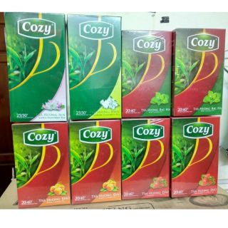 TRÀ COZY -HƯƠNG ĐÀO- HƯƠNG NHÀI- HƯƠN DÂU- HƯƠNG GỪNG- HƯƠNG BẠC HÀ