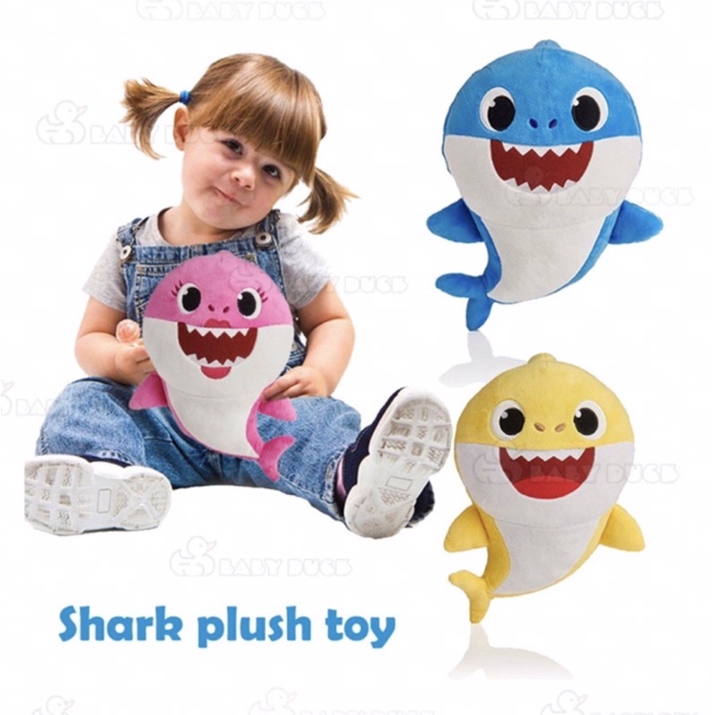 [Mã LIFEXANH03 giảm 10% đơn 500K] Gấu Bông Cho Bé Cá Mập Baby Shark Thú Nhồi Bông Kết Hợp Đèn + Nhạc… Đáng Yêu Cho Bé!