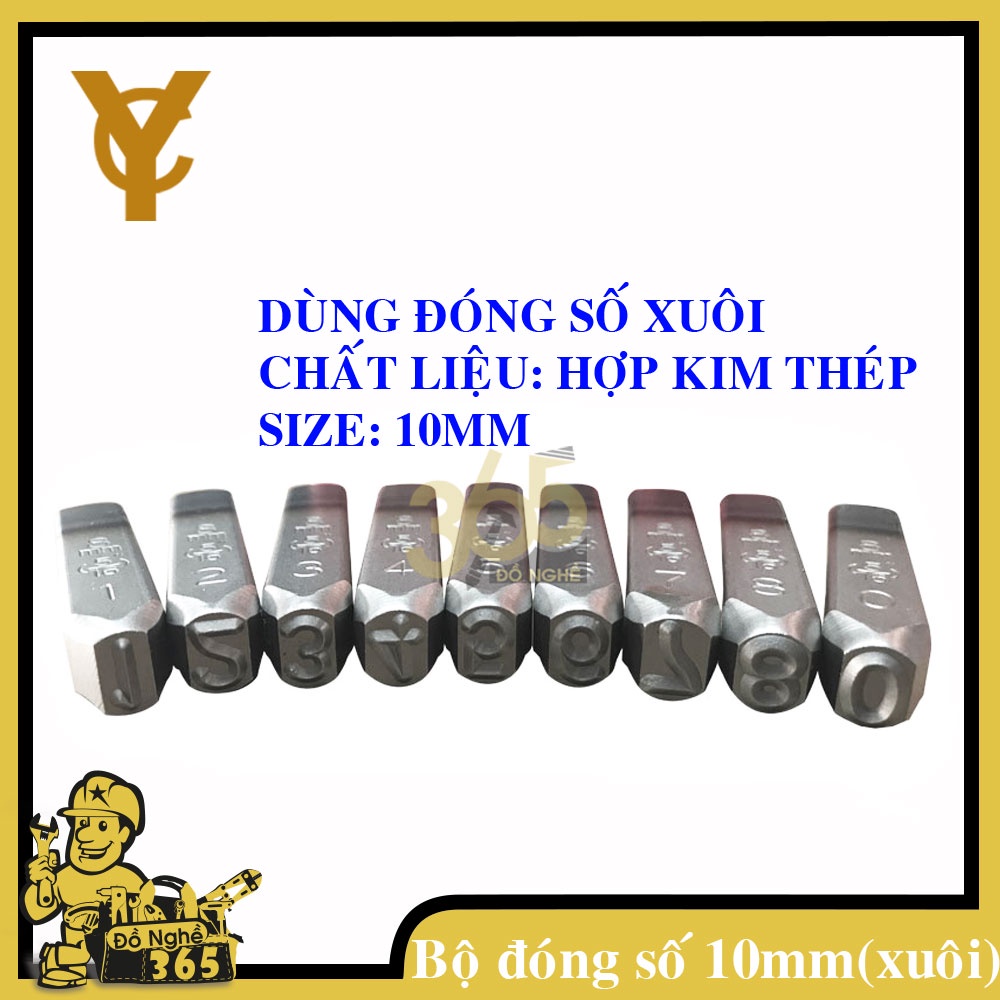 Bộ đóng số xuôi 6mm,8mm,10mm,12mm - YC