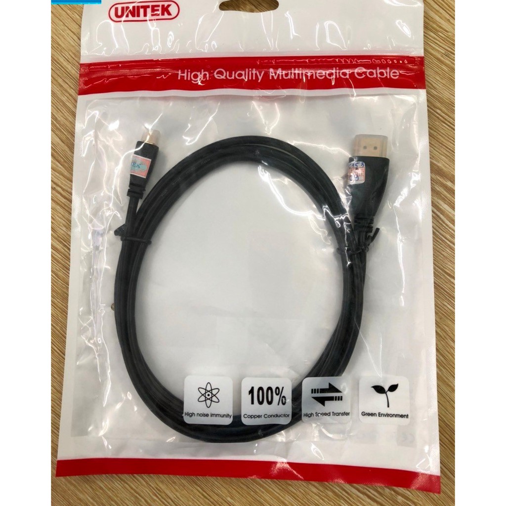 Cáp Micro HDMI to HDMI UNITEK YC153 (1.5m)