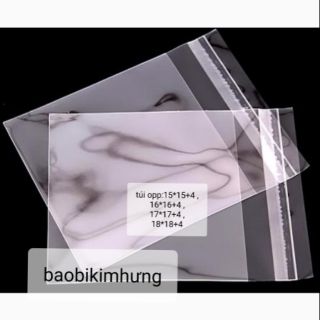 Túi opp size vuông đựng bánh, hàng có sẵn số lượng , lấy nhiều giá tốt hơn. Kích thước trên là phần sử dụng nha khách