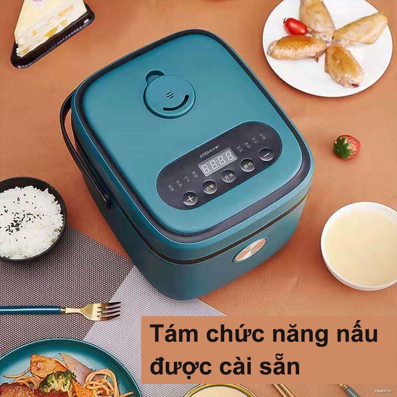 [Chính hãng] Nồi cơm điện mini Jiashi đa chức năng 2.5L cao cấp, chống dính, bảo hành 3 tháng