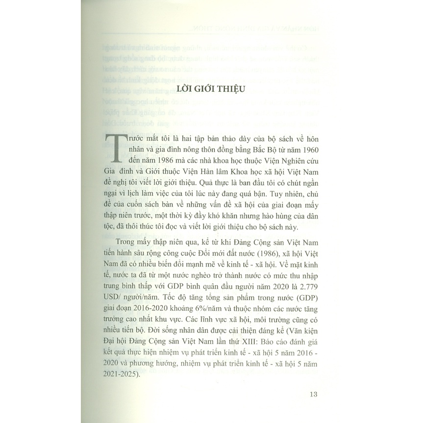 Sách - Hôn Nhân Và Gia Đình Nông Thôn Đồng Bằng Bắc Bộ Giai Đoạn 1976 - 1986