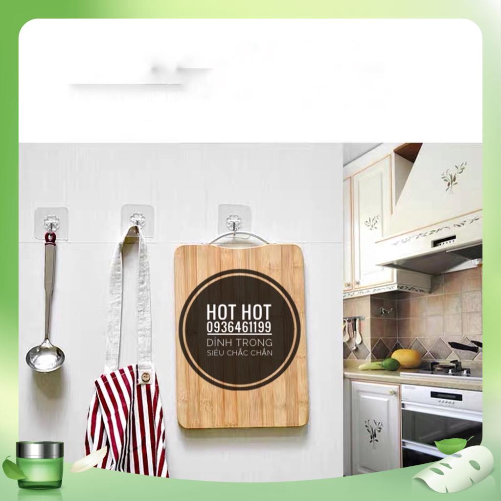 Cái Móc dán tường siêu dính trong suốt 6*6cm