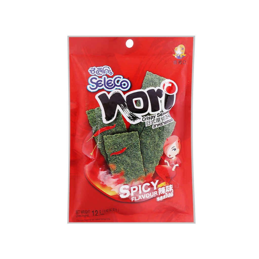 Snack rong biển vị cay nồng Seleco Nori gói 12g