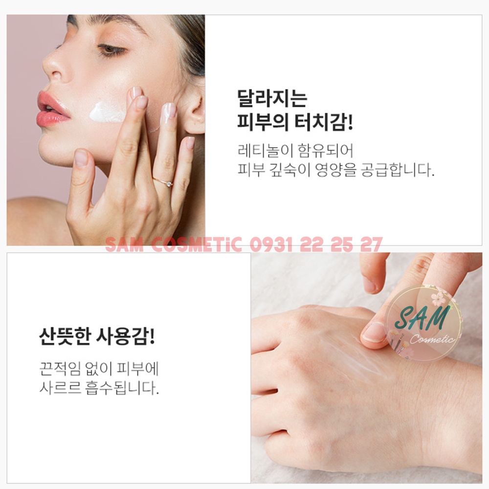 [CHÍNH HÃNG] Kem Dưỡng Trắng Da Chống Lão Hóa Skinpastel Premium Retinol X5 Elastin Cream 30ml Hàn Quốc