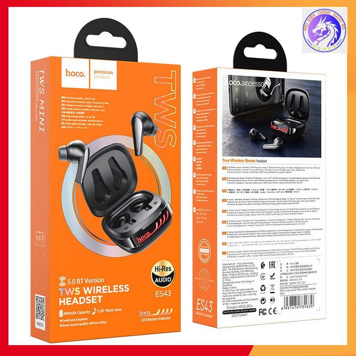 Tai Nghe Bluetooth TWS Hoco ES43 Lucky Sound V5.0 - Hàng Chính Hãng - BH 12 Tháng