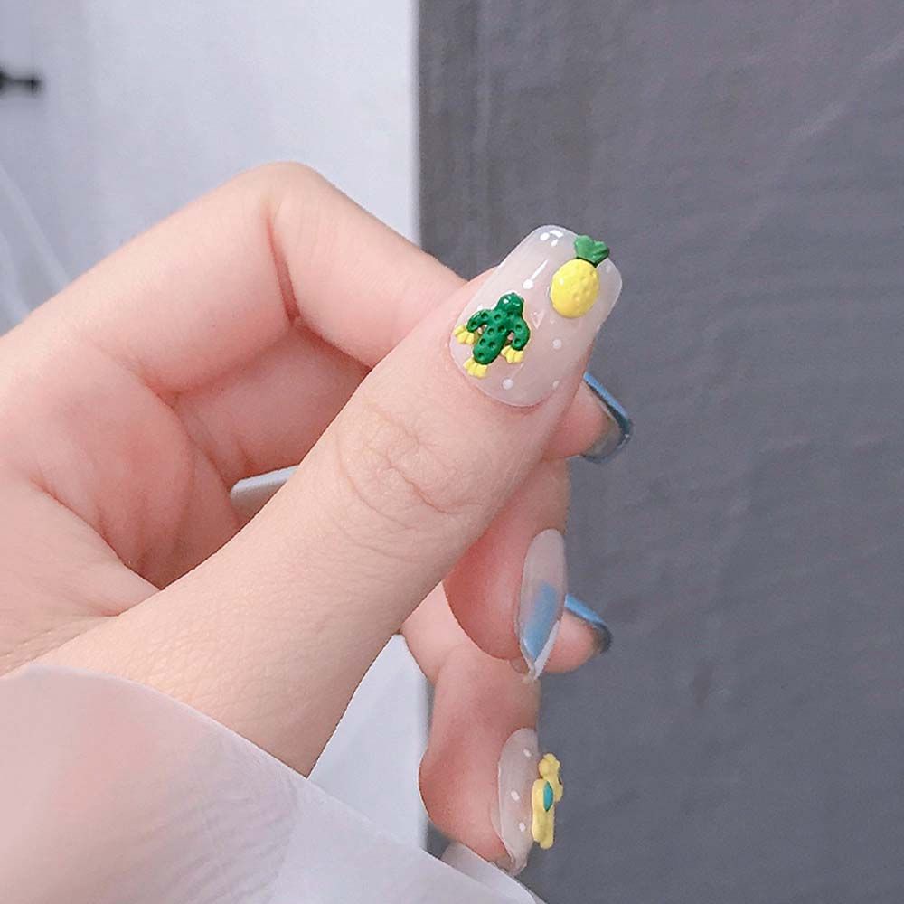 [Hàng mới về] Phụ kiện đính móng trang trí nghệ thuật kiểu dáng hoạt hình độc đáo 3d dễ thương diy