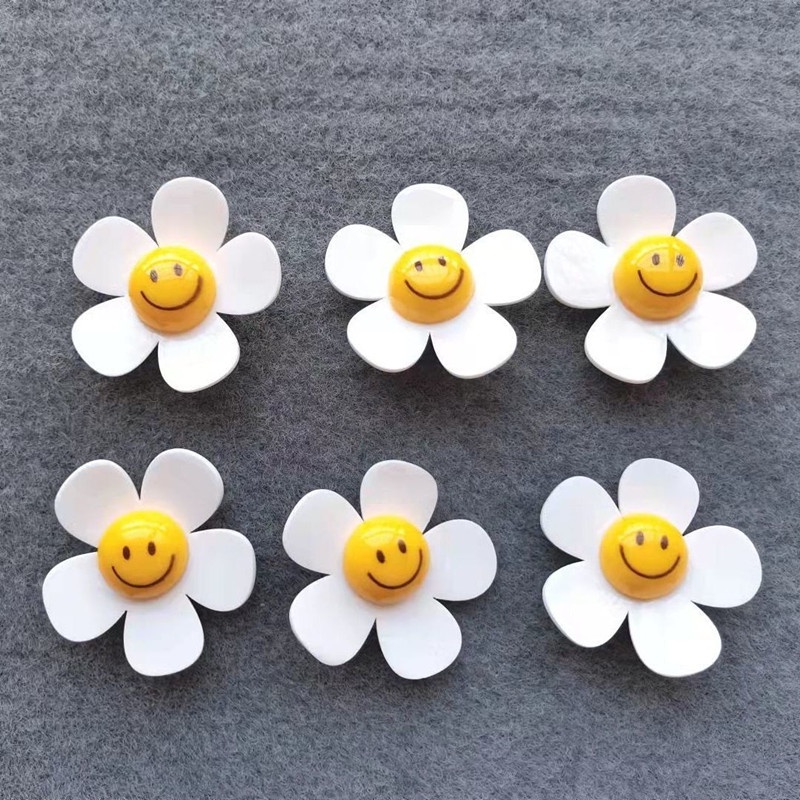 Set 8 Ghim Cài Trang Trí Giày Tạo Hình Hoa Hướng Dương/Quả Trứng/Hoa Hướng Dương Thời Trang Hàn Quốc Cho Nữ