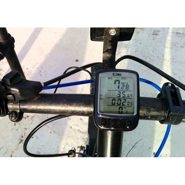 Đồng hồ tốc độ xe đạp Sunding 563A có đèn nền