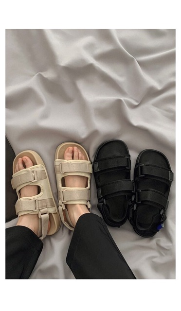 Sandals đế nhựa mềm hai màu