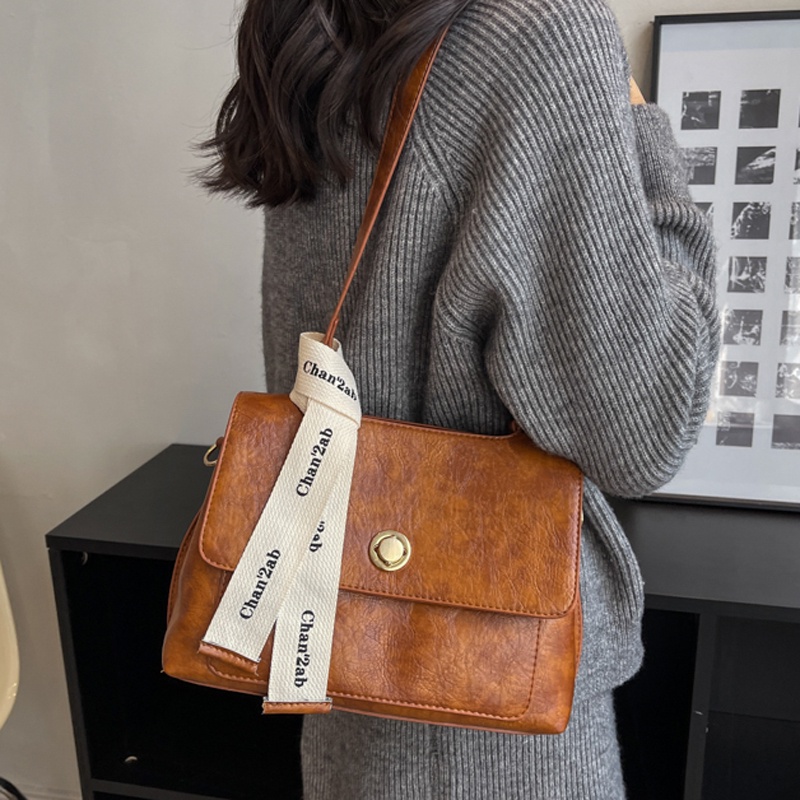 Túi Xách Đeo Chéo Phong Cách retro Đơn Giản Cho Nữ